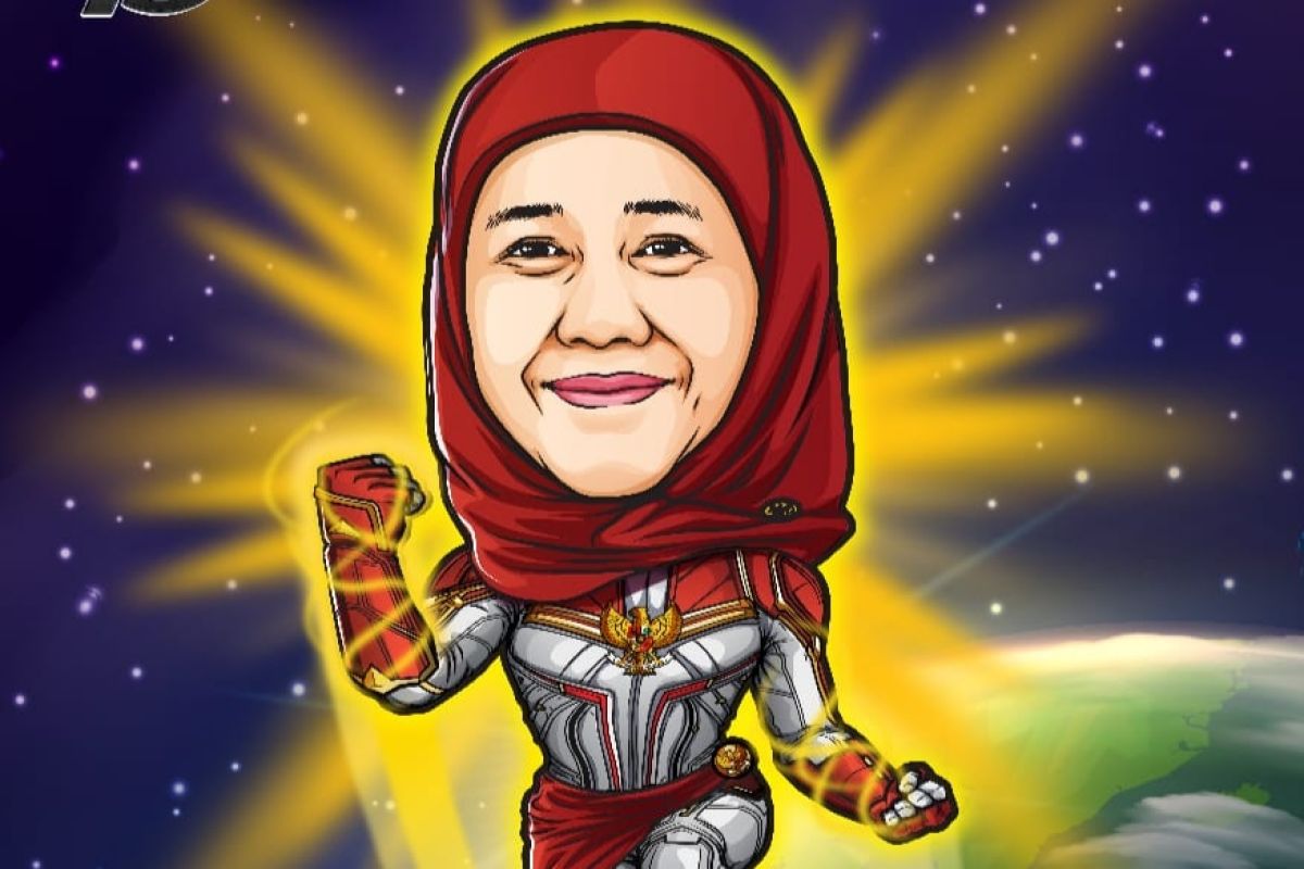 Gubernur Khofifah pun kena demam Avengers