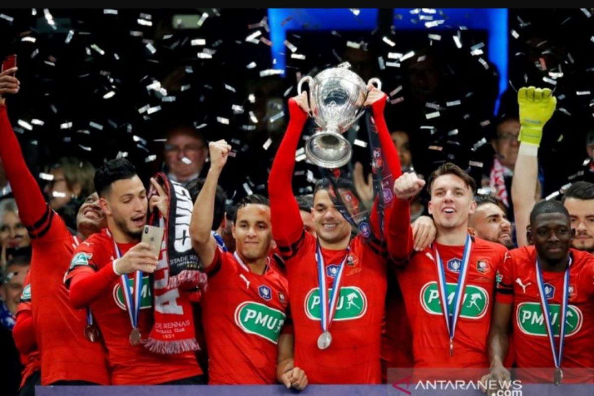 Tekuk PSG, Rennes juara Piala Prancis