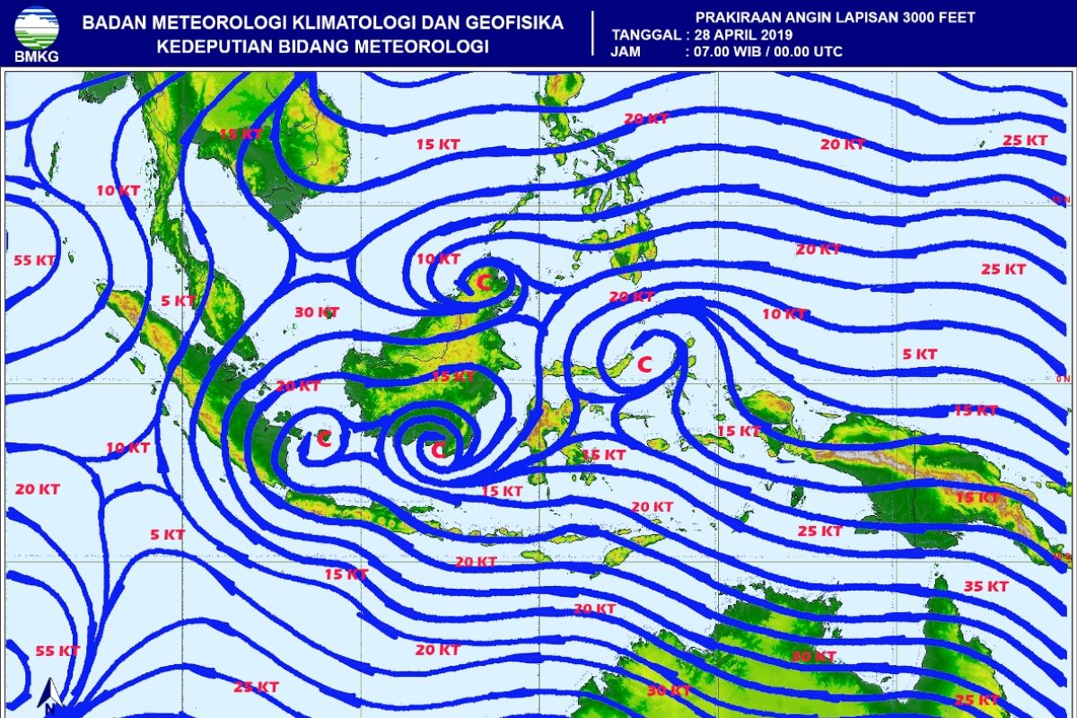 Hujan lebat-angin kencang berpotensi terjadi di Lampung