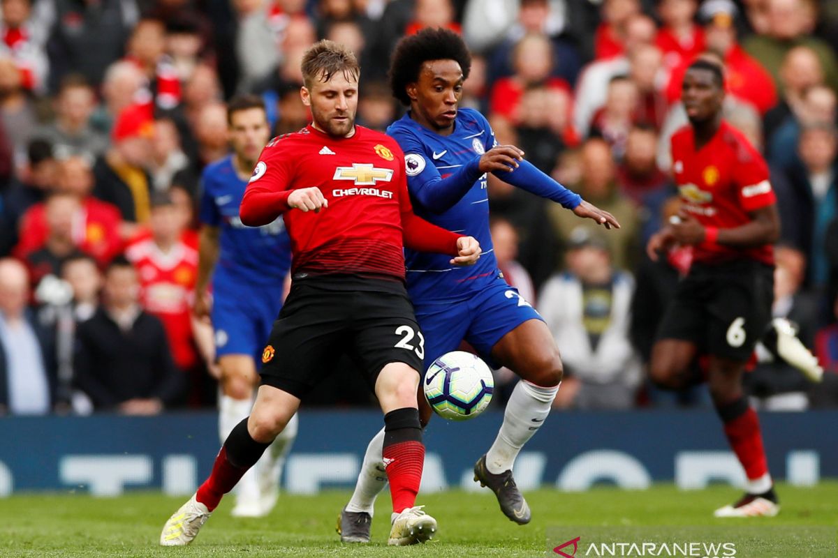 Manchester United ditahan imbang Chelsea 1-1