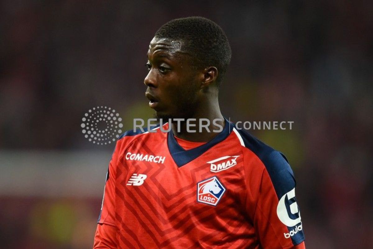 Liverpool dan MU rebutan pemain Lille, Nicolas Pepe