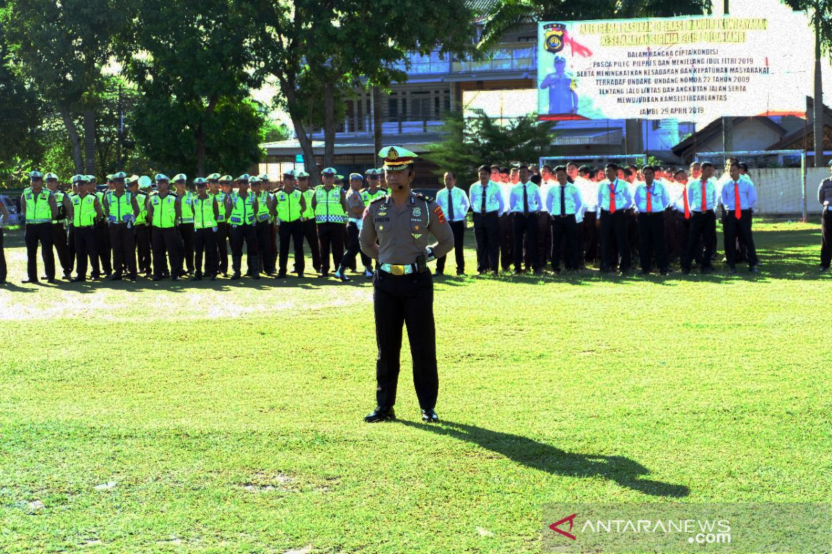 Polda Jambi gelar apel keselamatan 2019