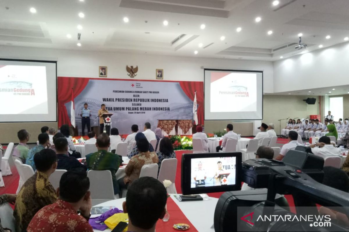 Wapres Jusuf Kalla resmkian gedung baru RS PMI Bogor