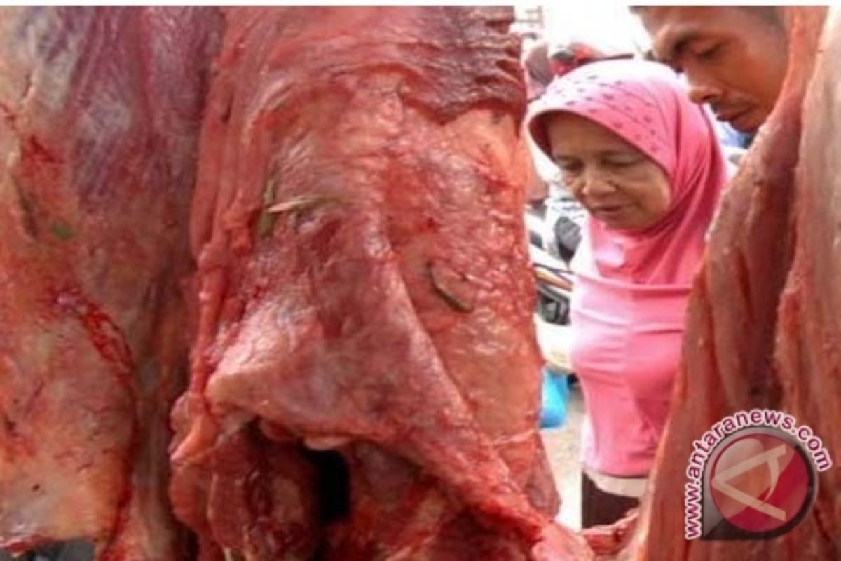 Di Tapanuli Selatan harga daging mulai naik