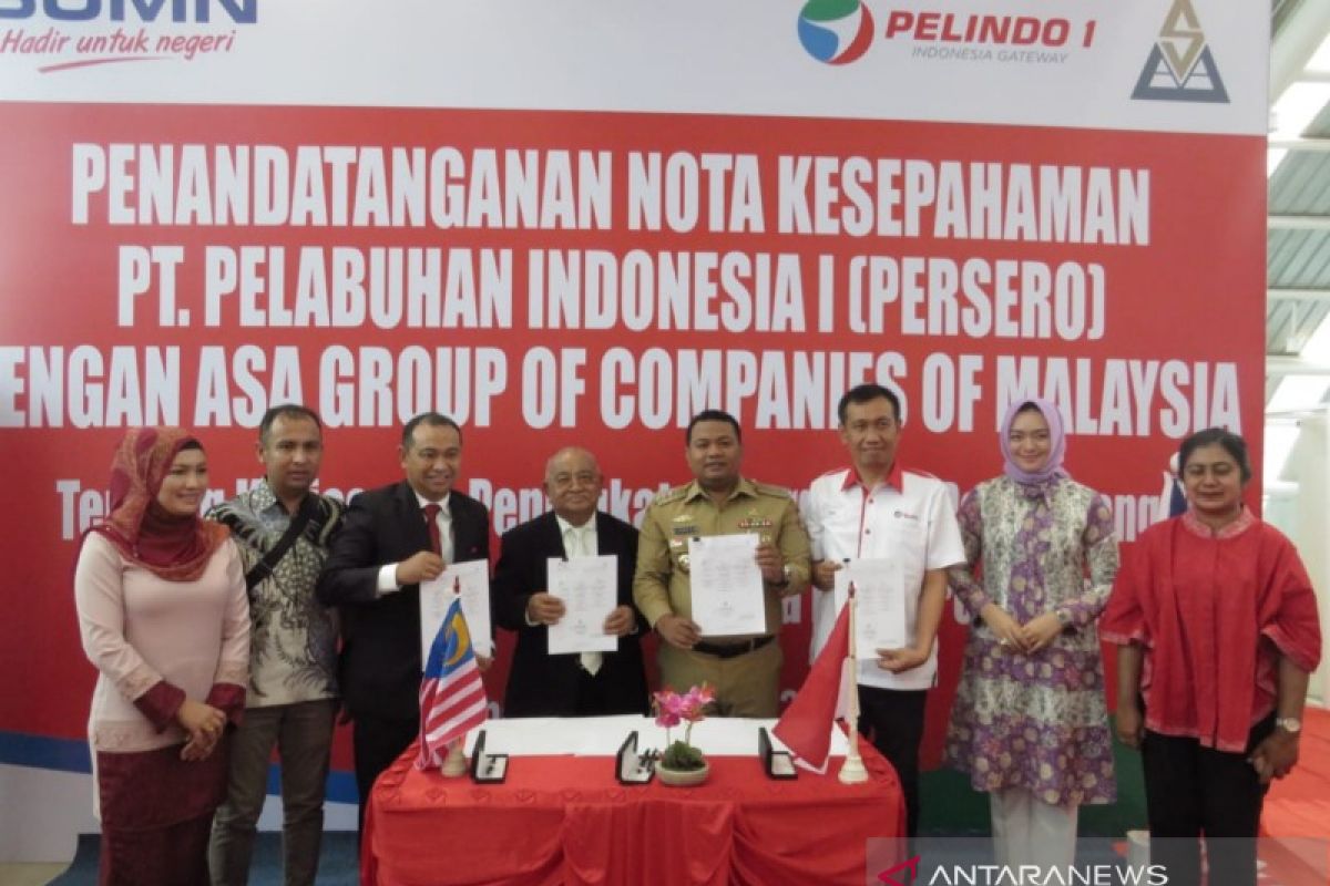 Pemkot Tanjung balai-Pelindo-Malaysia MoU perdagangan dan jasa