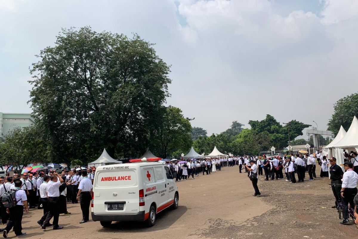 Gladi posko penyelenggaraan ibadah haji 2019 digelar di Pondok Gede