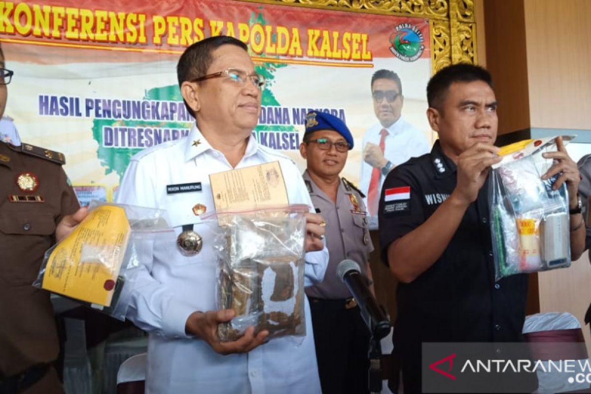 Polda Kalsel gagalkan upaya penyeludupan 1.533 gram sabu-sabu