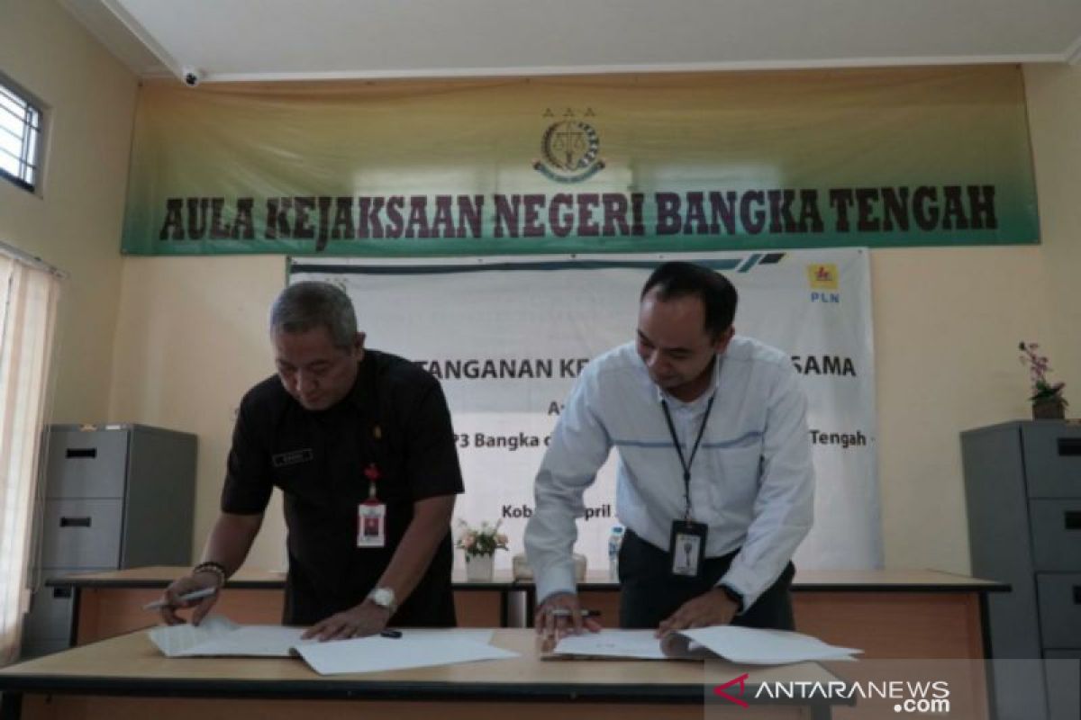 Tingkatkan layanan, PLN Bangka jalin kerjasama dengan Kejari Bangka Tengah