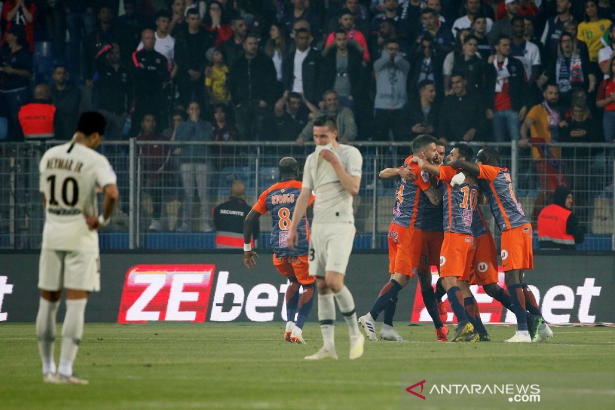 PSG telan tiga kekalahan tandang beruntun di kandang Montpellier