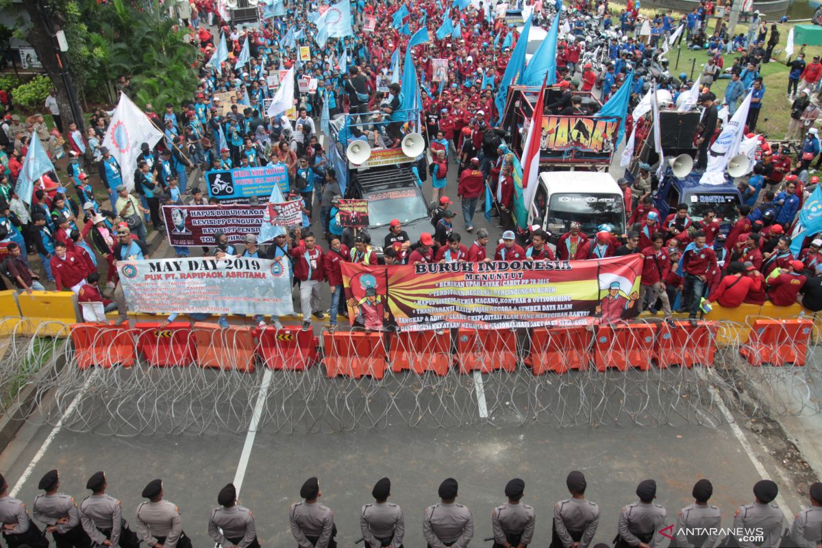 Polda Metro Jaya menyelidiki aksi vandalisme saat May Day 2019