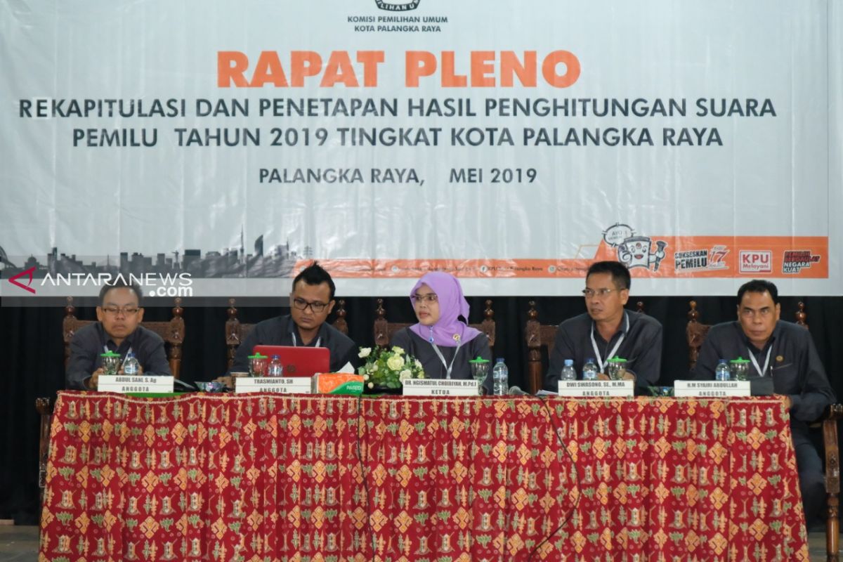 KPU Palangka Raya targetkan pleno rekapitulasi dua hari