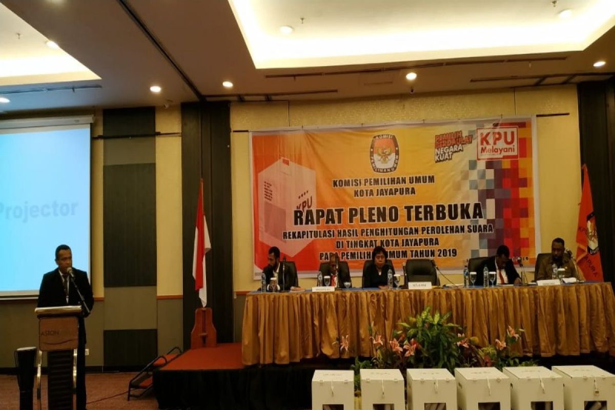 KPU Kota Jayapura gelar rapat pleno penghitungan suara