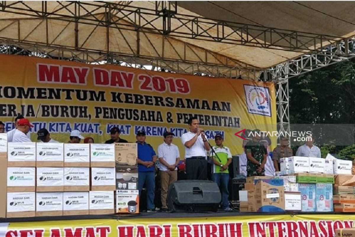 Buruh Kota Tangerang diajak memanfaatkan program 