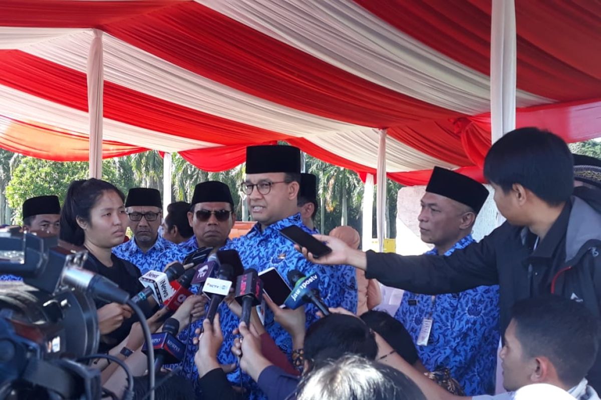 Anies : pengendalian banjir dengan membangun kolam retensi