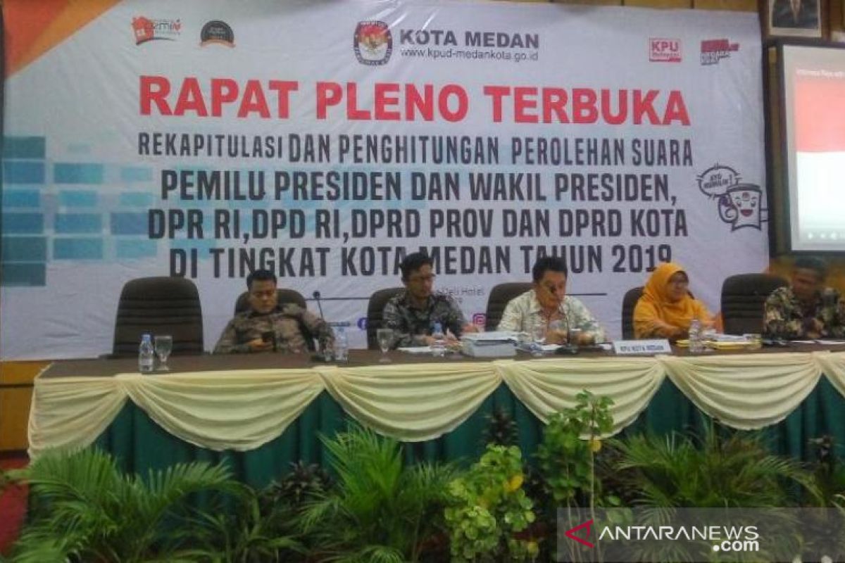 KPU Medan mulai rekapitulasi hasil Pemilu 2019