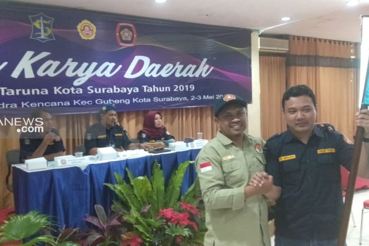 Putra Wali Kota Risma pimpin Karang Taruna Kota Surabaya