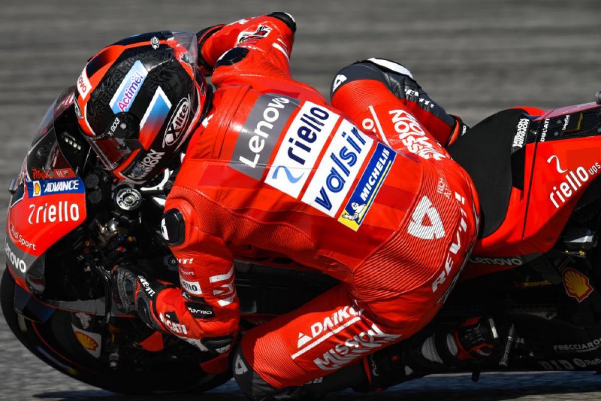 Dua pebalap Ducati tunjukan hasil positif di sesi latihan bebas