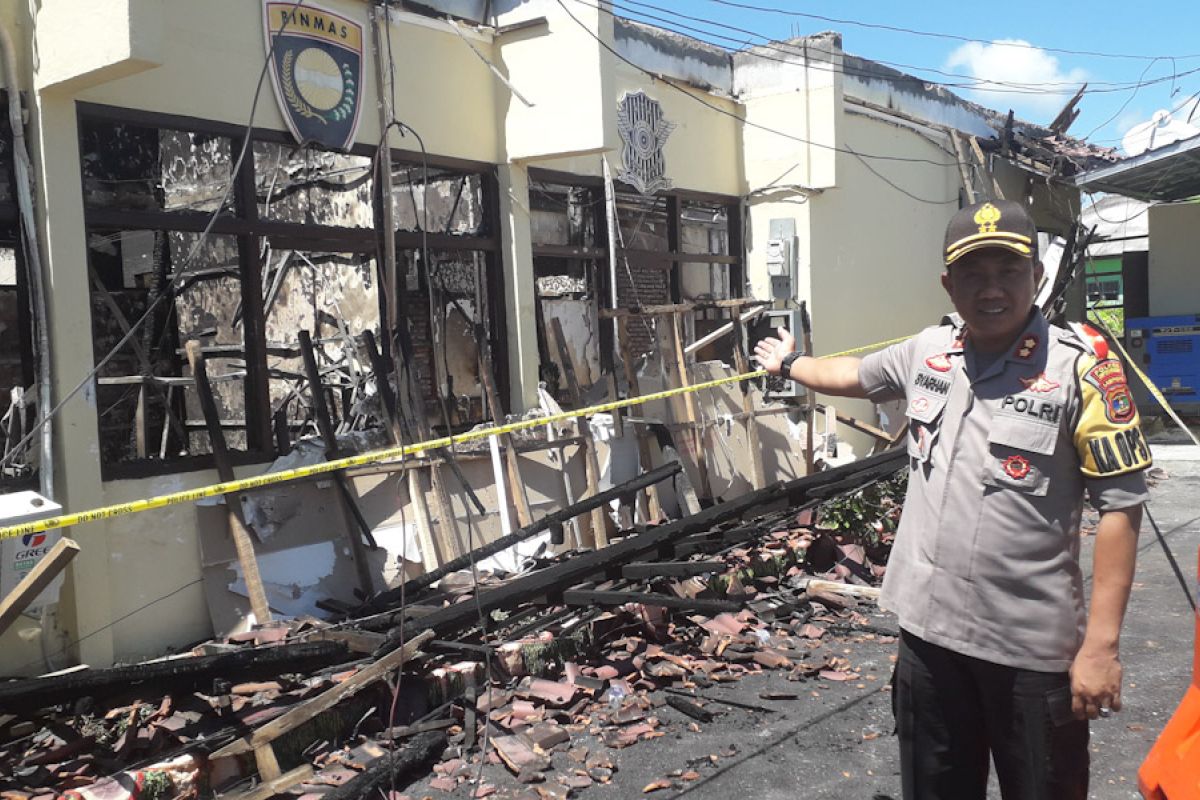 Puslabfor Polri turun selidiki kebakaran Mapolres Lampung Selatan
