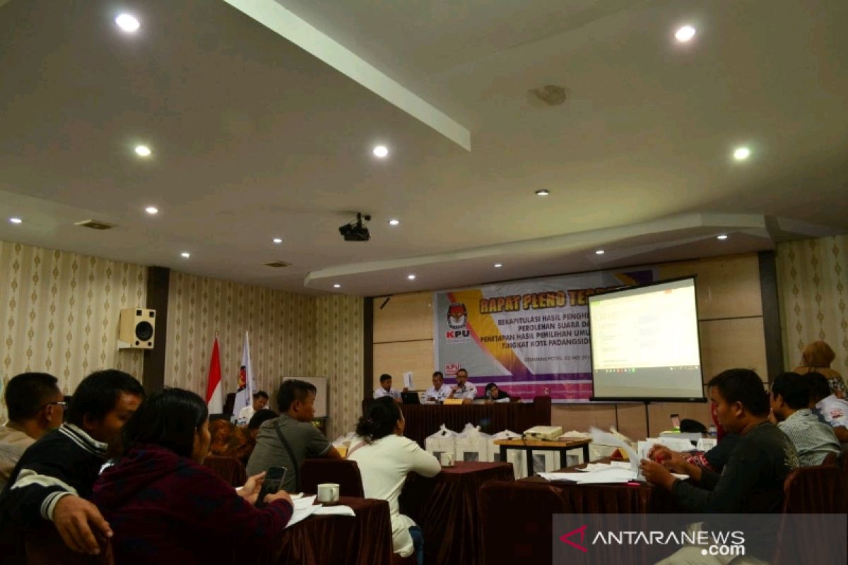 Prabowo-Sandi untuk sementara menang di Kota Padangsidimpuan