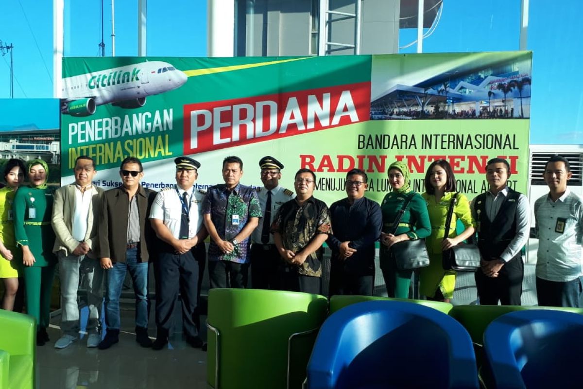 Bandara Raden Inten Lampung memulai rute penerbangan internasional