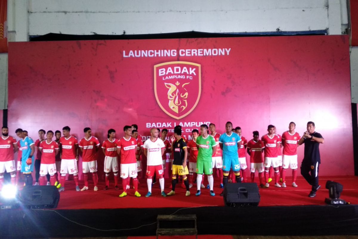 Badak Lampung kenalkan tim dan jersey Liga 1 Indonesia