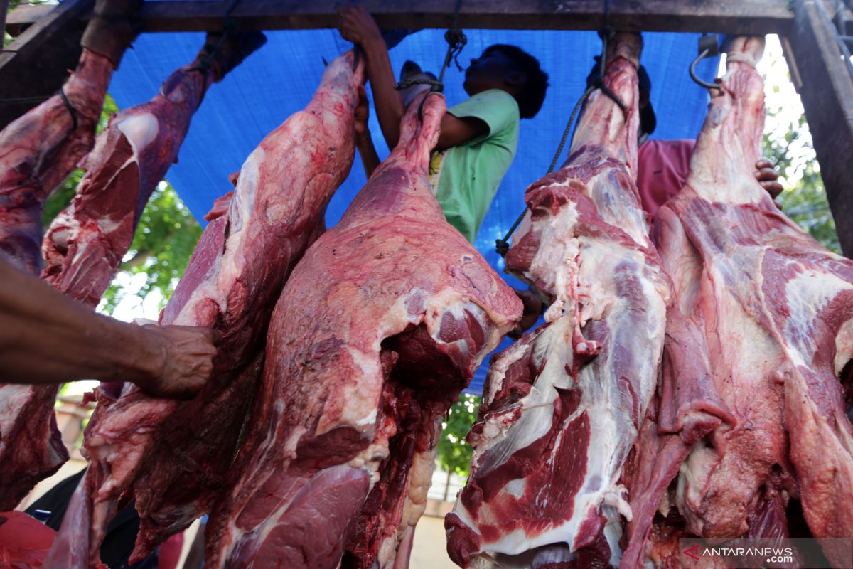 Harga daging sapi masih stabil di pasar Dumai jelang Ramadhan