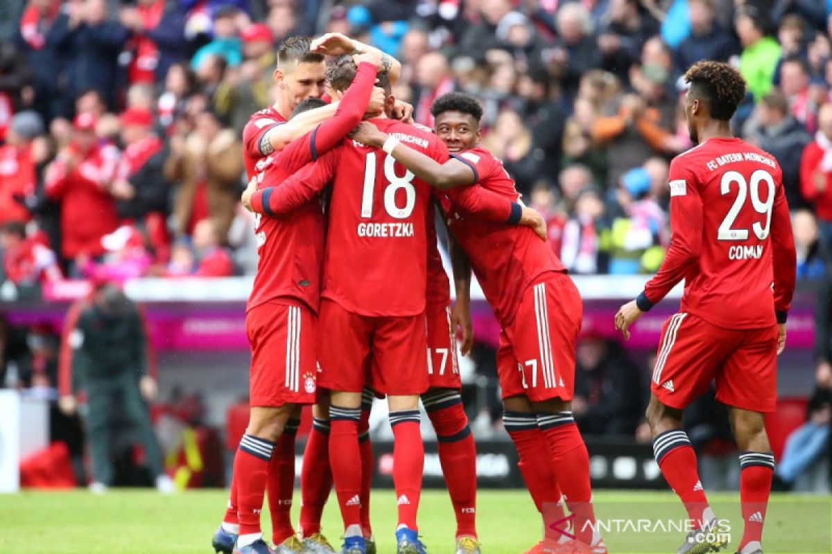 Muenchen di puncak klasemen Liga Jerman dengan unggul empat poin