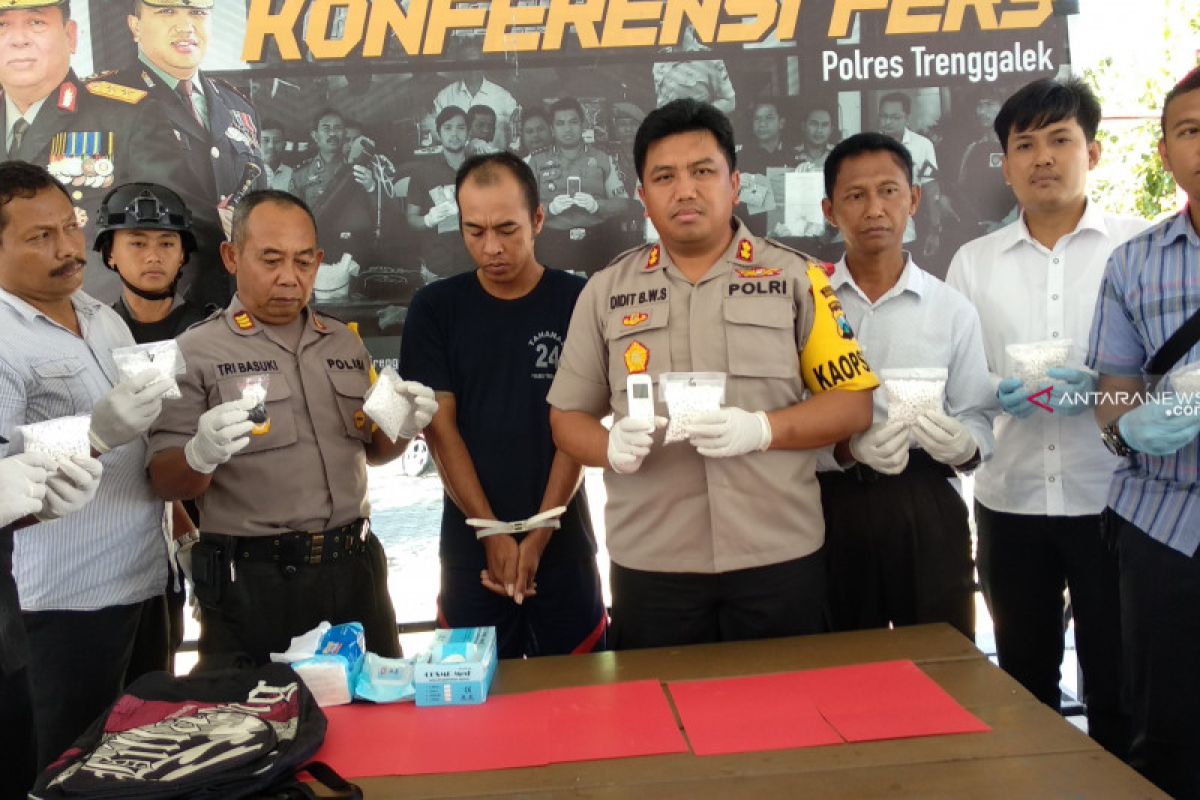 Polisi bekuk residivis pengedar narkoba di pedalaman Trenggalek