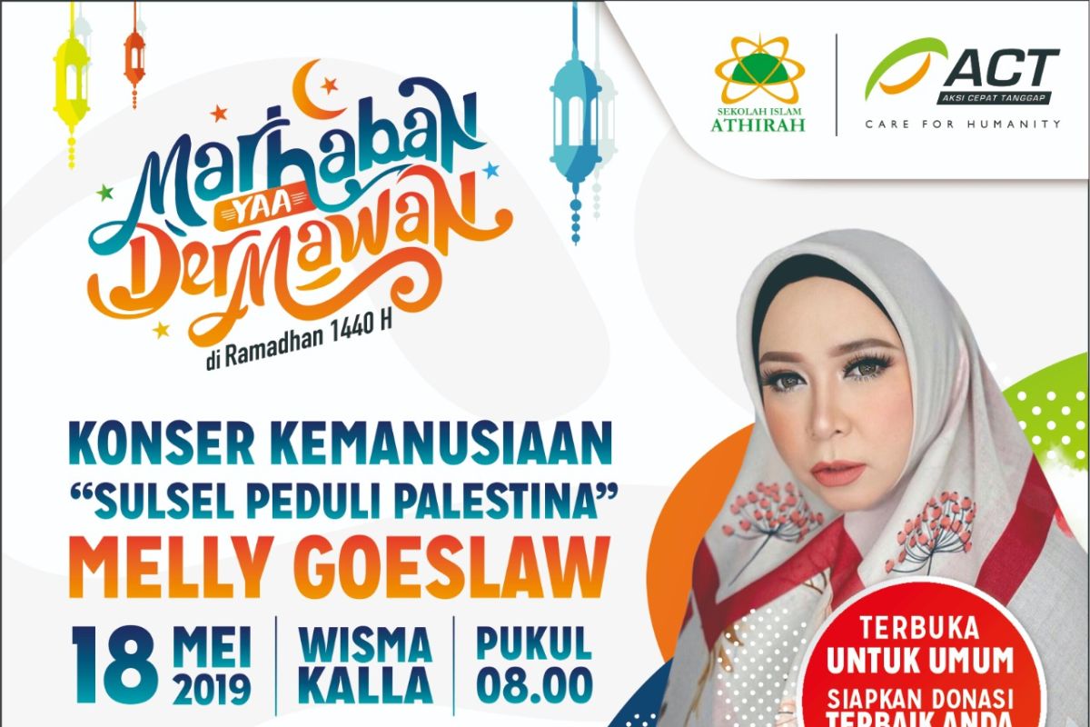 ACT datangkan Melly Goeslaw di Konser Peduli Palestina