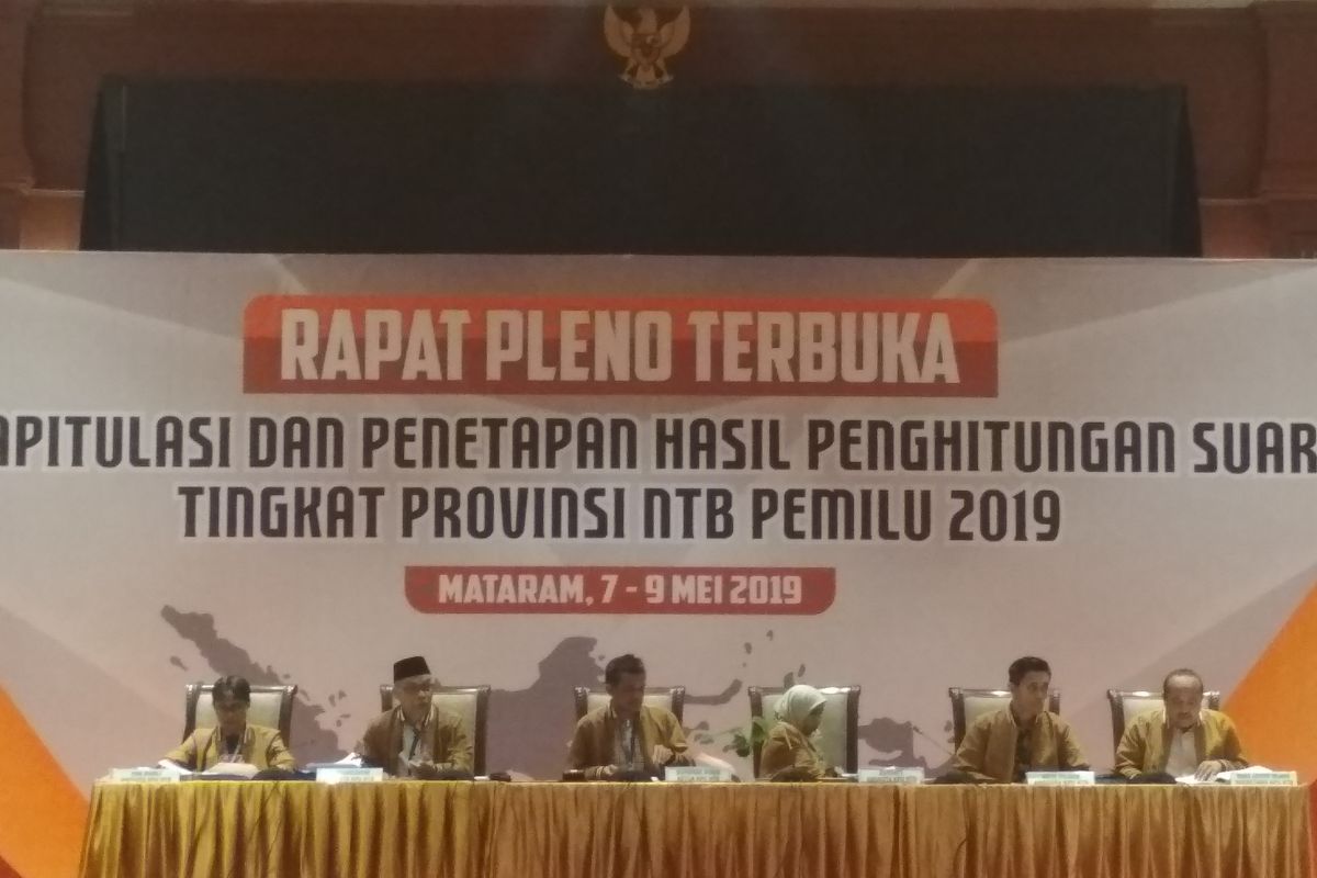 KPU NTB rapat pleno terbuka rekapitulasi suara pemilu