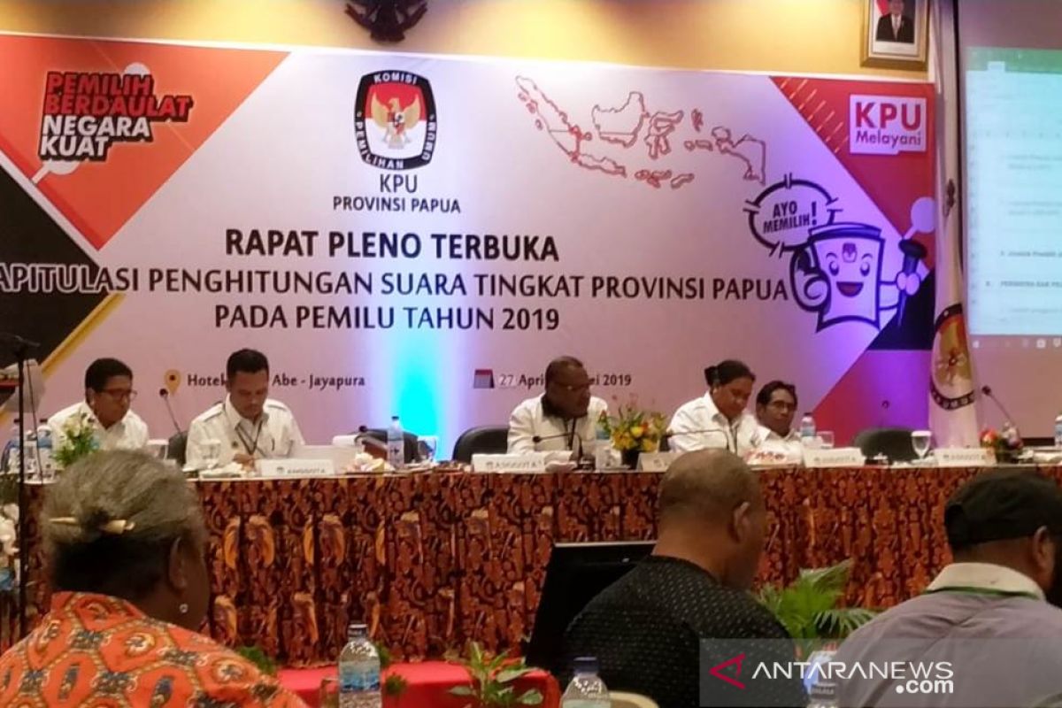 Rapat pleno KPU Yalimo tingkat provinsi ditunda