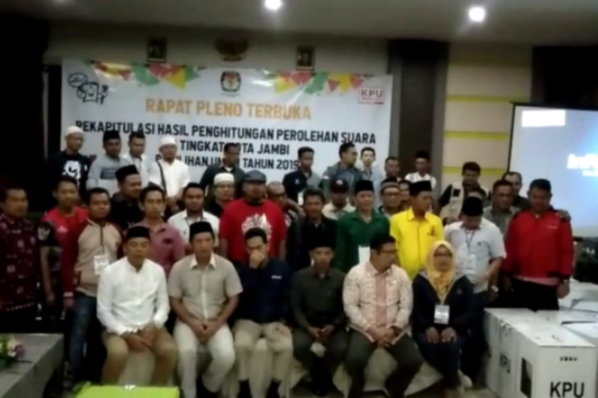 Pleno KPU Kota Jambi berjalan aman dan kondusif (video)