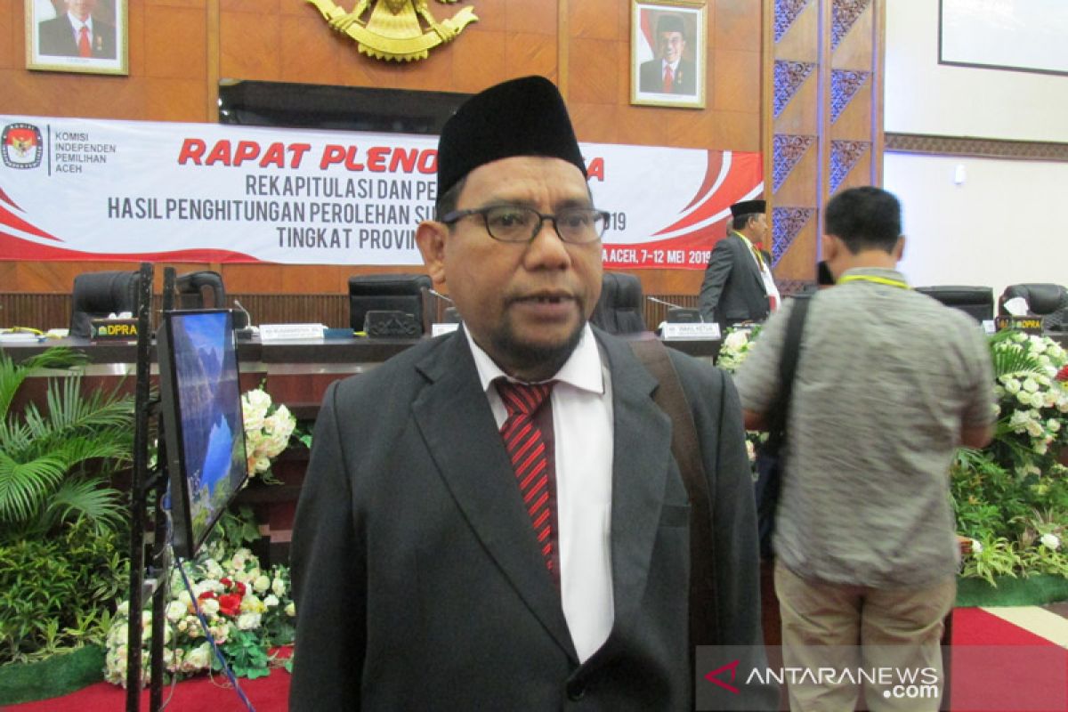 KIP Aceh rekapitulasi hasil penghitungan perolehan suara Pemilu 2019