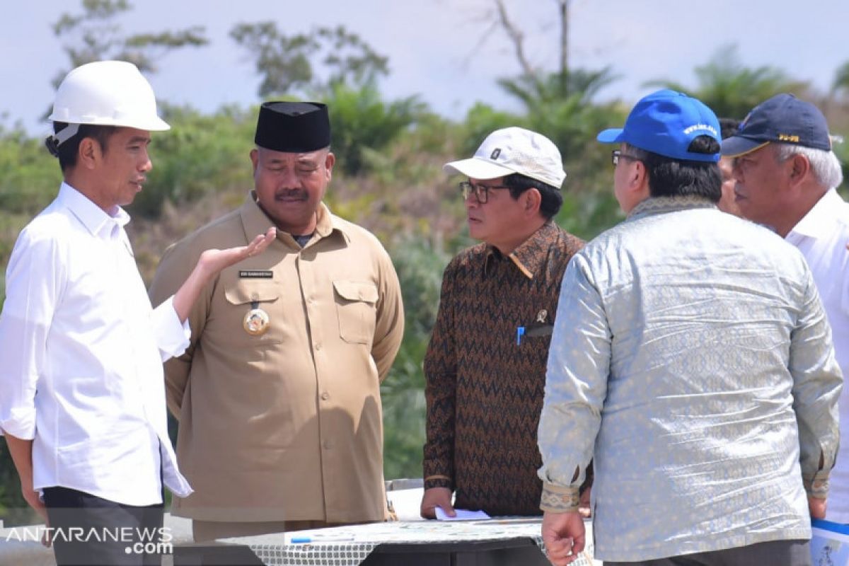 Presiden bersama sejumlah menteri tinjau Samboja, lokasi bakal Ibukota Negara