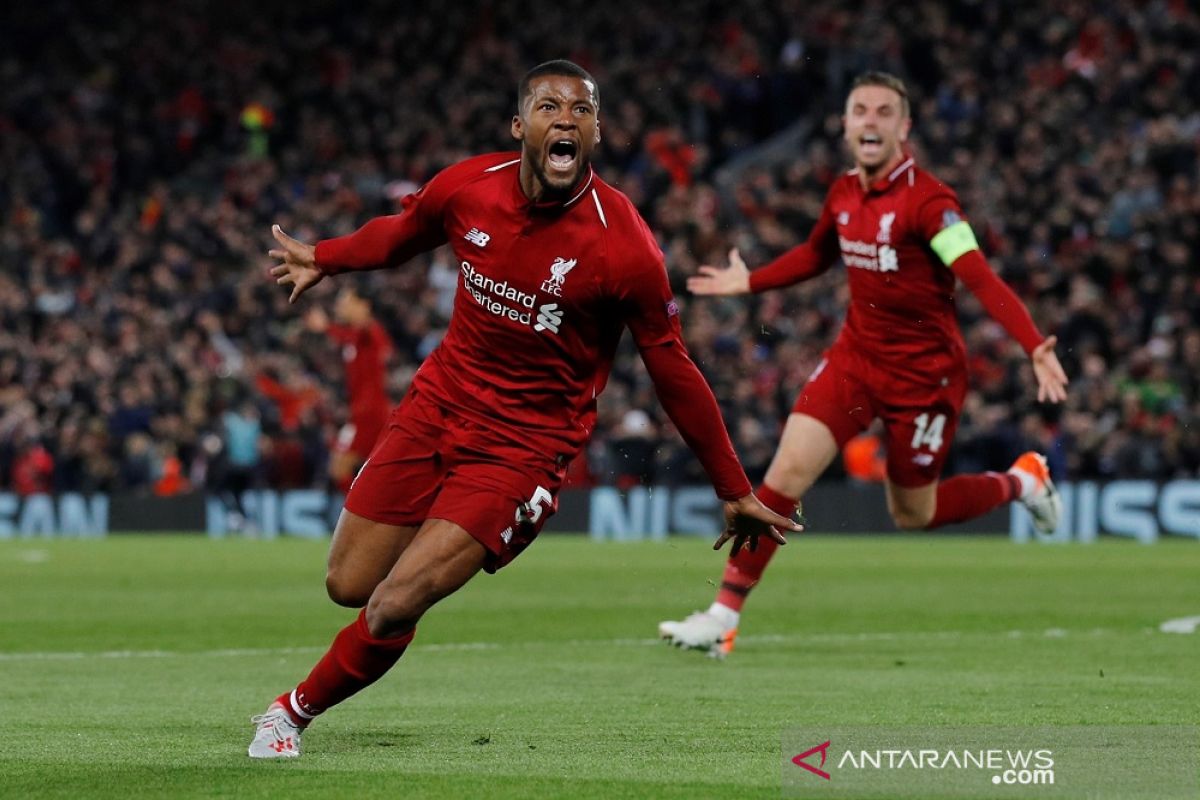 Wijnaldum yakin Liverpool bisa taklukkan Barca 4-0