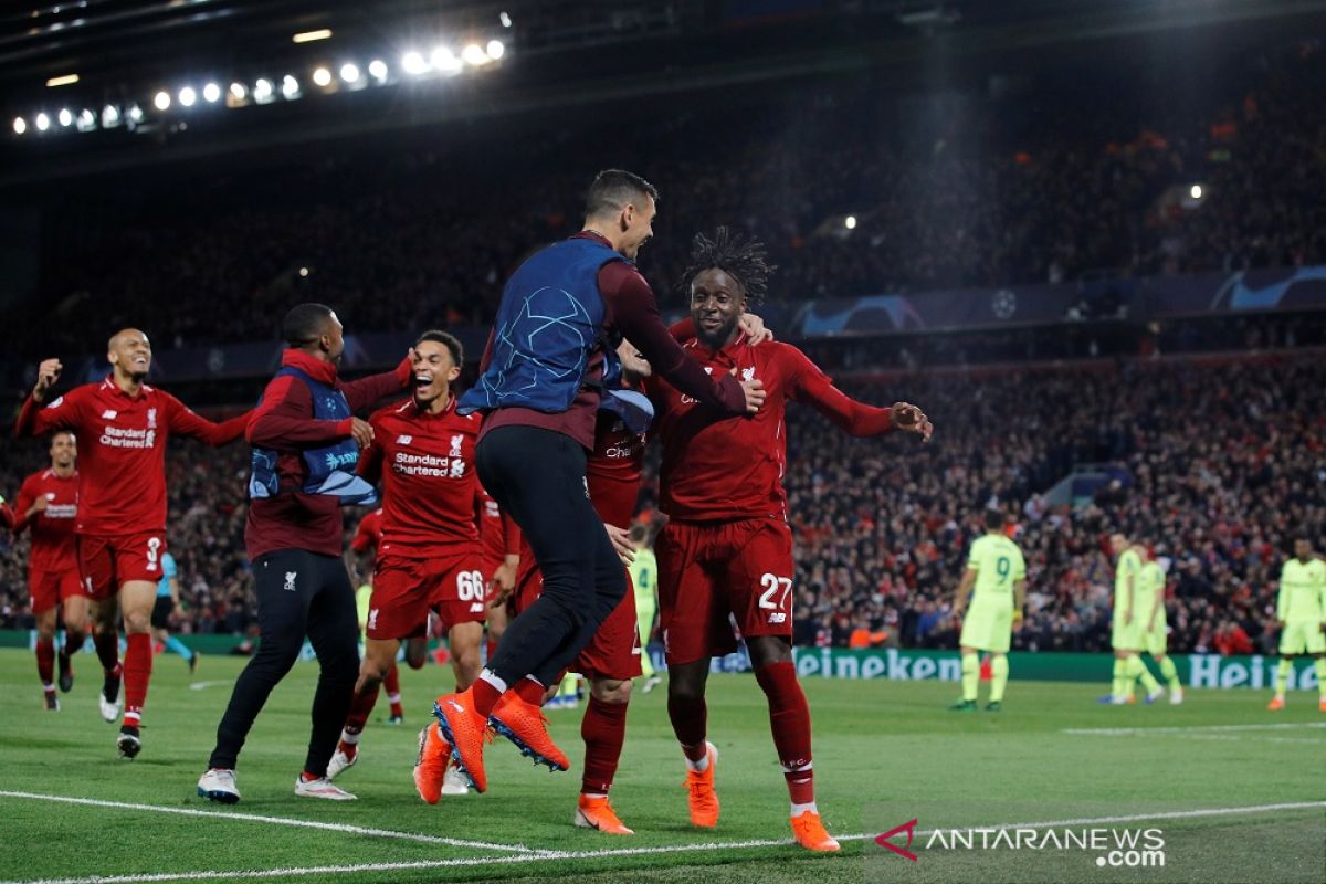 Liverpool lumat Barca dan melaju ke final