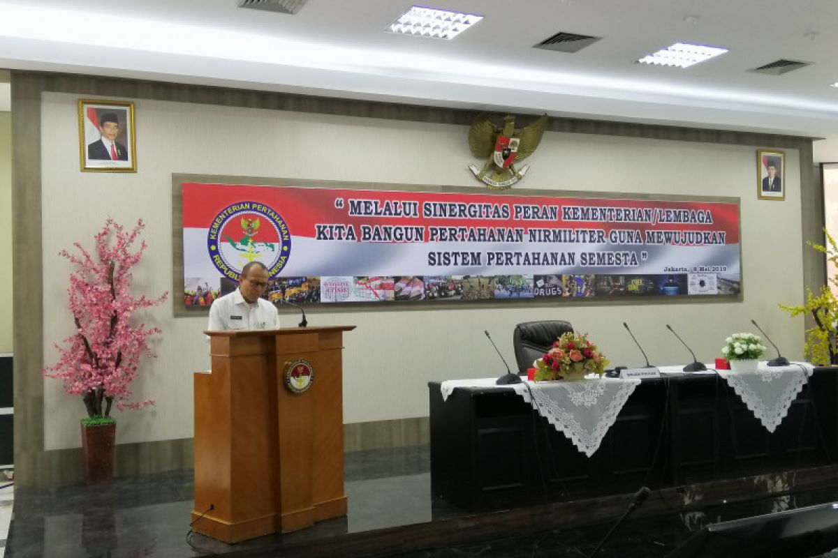 Kementerian Pertahanan dorong pertahanan nirmiliter jadi program nasional