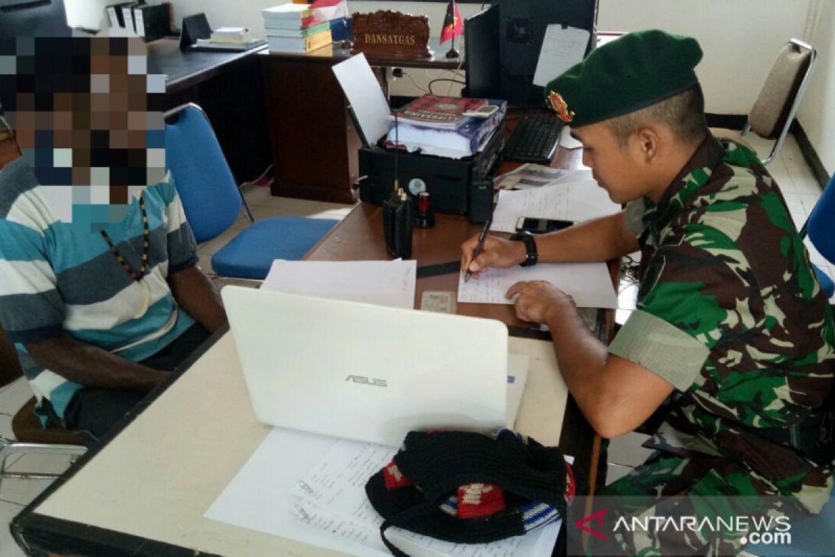 Satgas Pamtas Yonif 328/DGH RI-PNG amankan enam simpatisan KSB