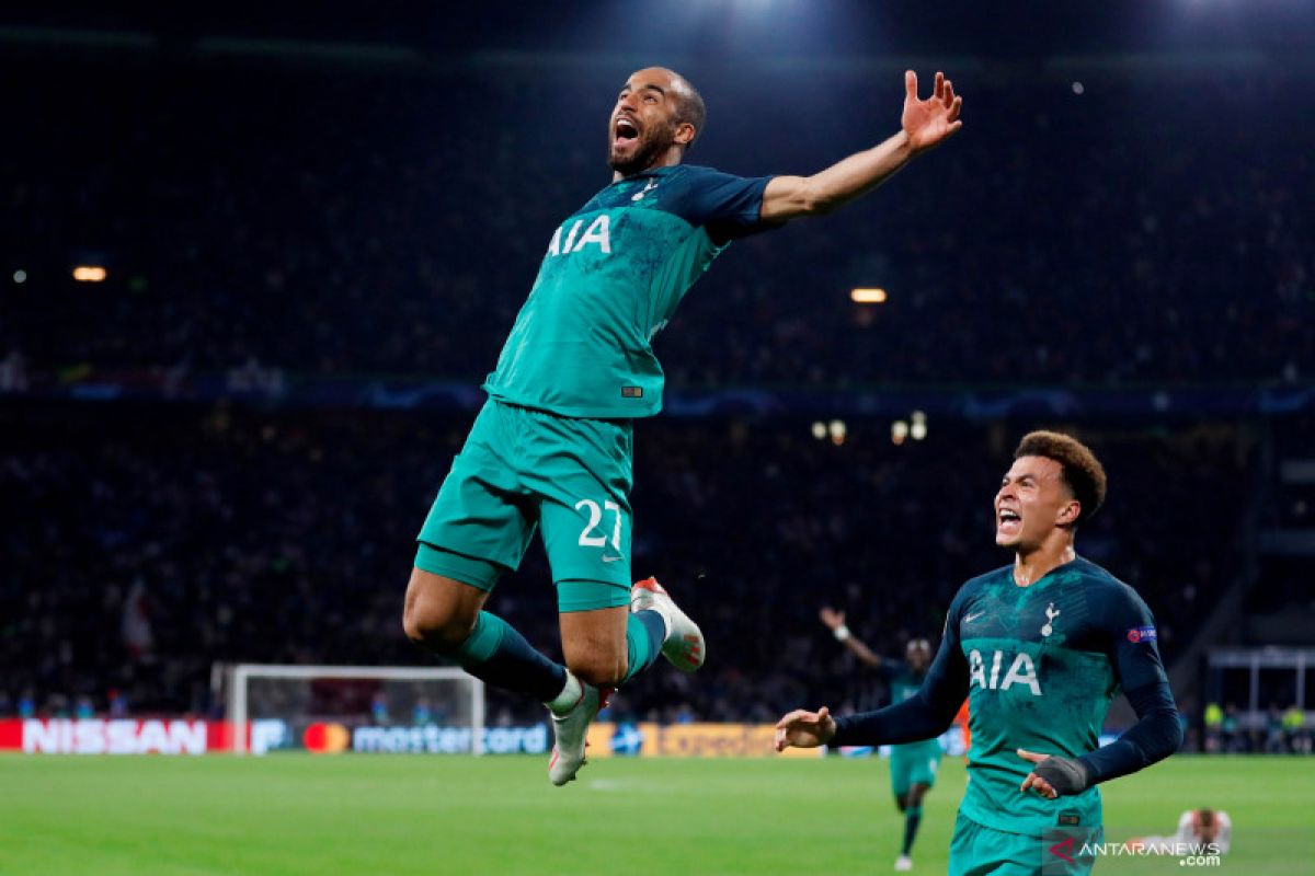 Liga Champions - Lucas Maura borong tiga gol di markas Ajax, Spurs ketemu Liverpool di Final