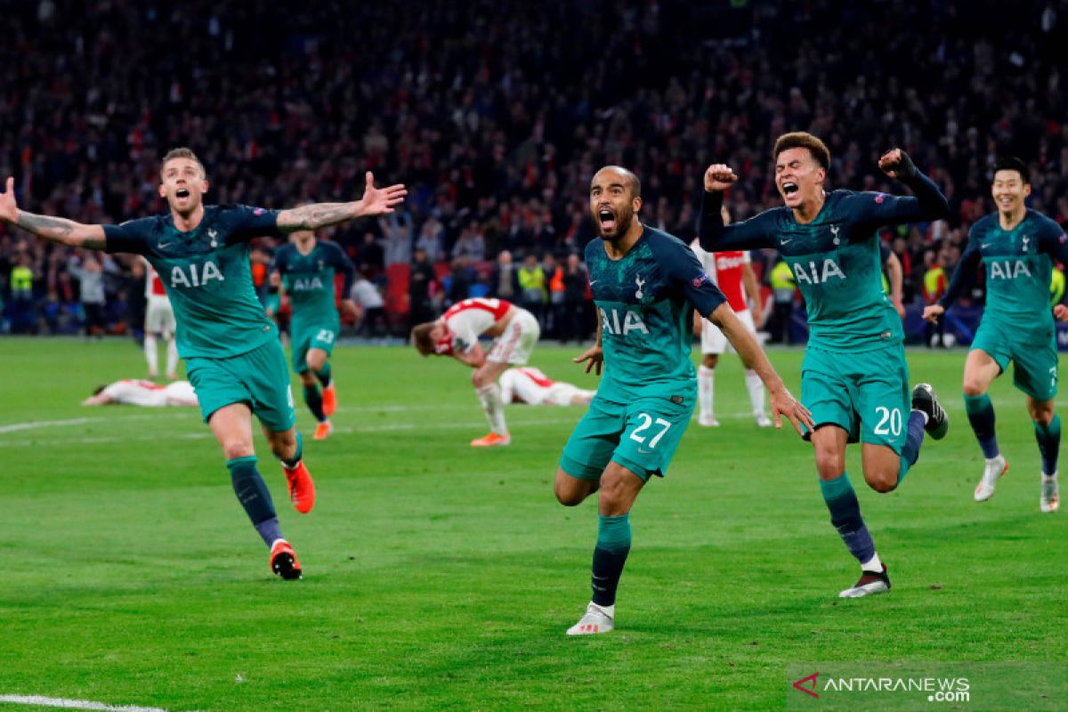 Liga Champions: Ajax Amsterdam unggul sementara 2-0 atas Tottenham Hotspur