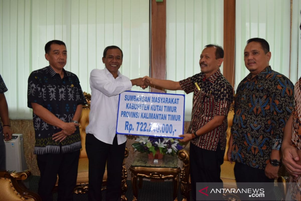 Kutai Timur bantu Rp722 juta untuk korban bencana Palu