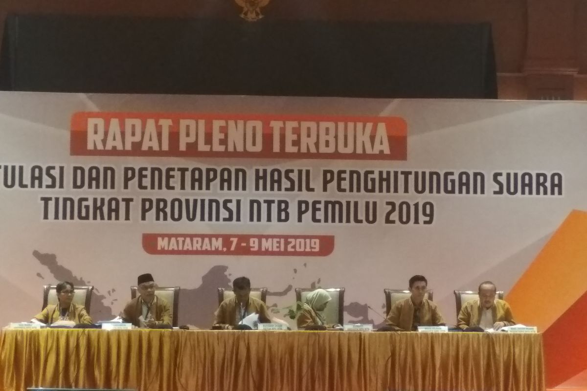 Rekapitulasi penghitungan suara pemilu Provinsi NTB diperpanjang