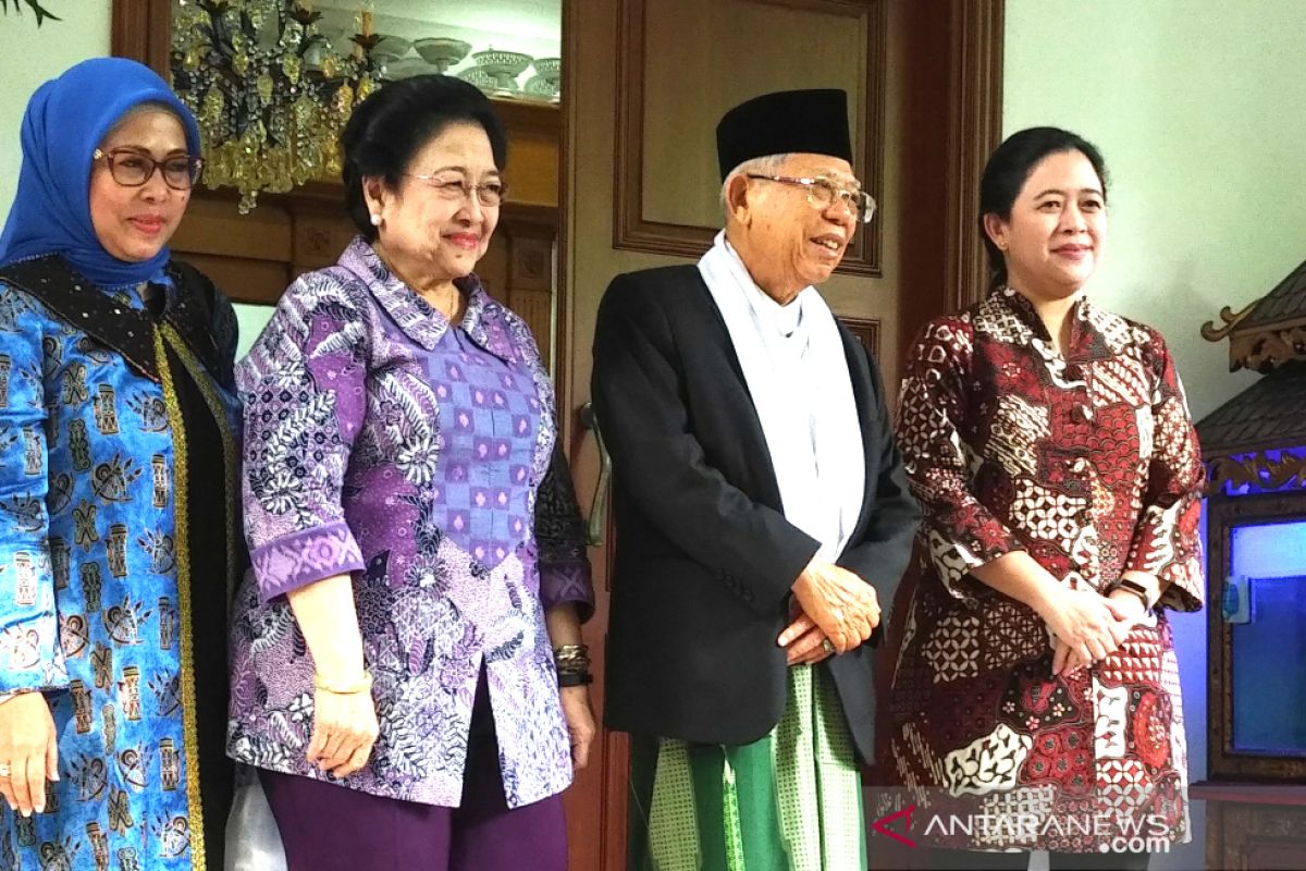 Megawati-Ma'ruf bicarakan hal-hal strategis bangun silaturrahmi