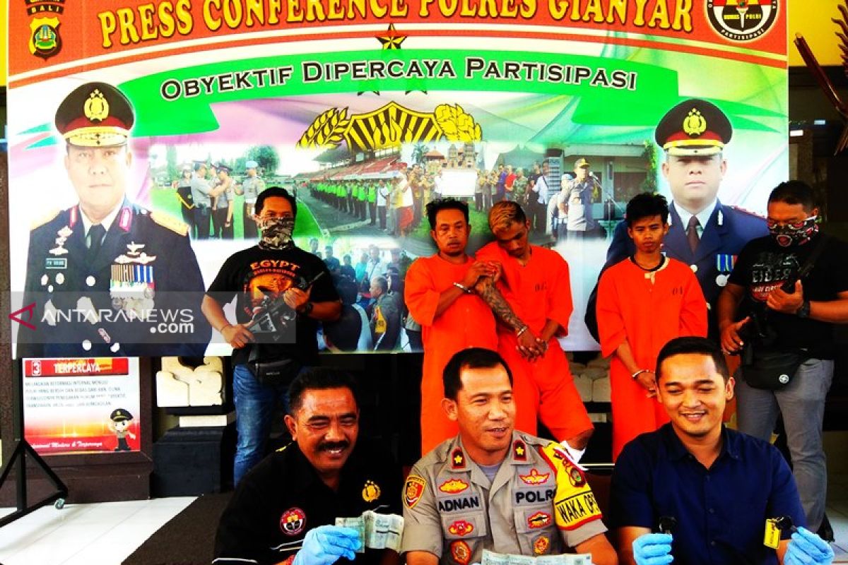 Polres Gianyar tangkap komplotan pencuri motor di Bali