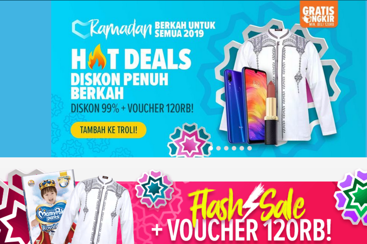 Gamis syar'i paling dicari di Lazada