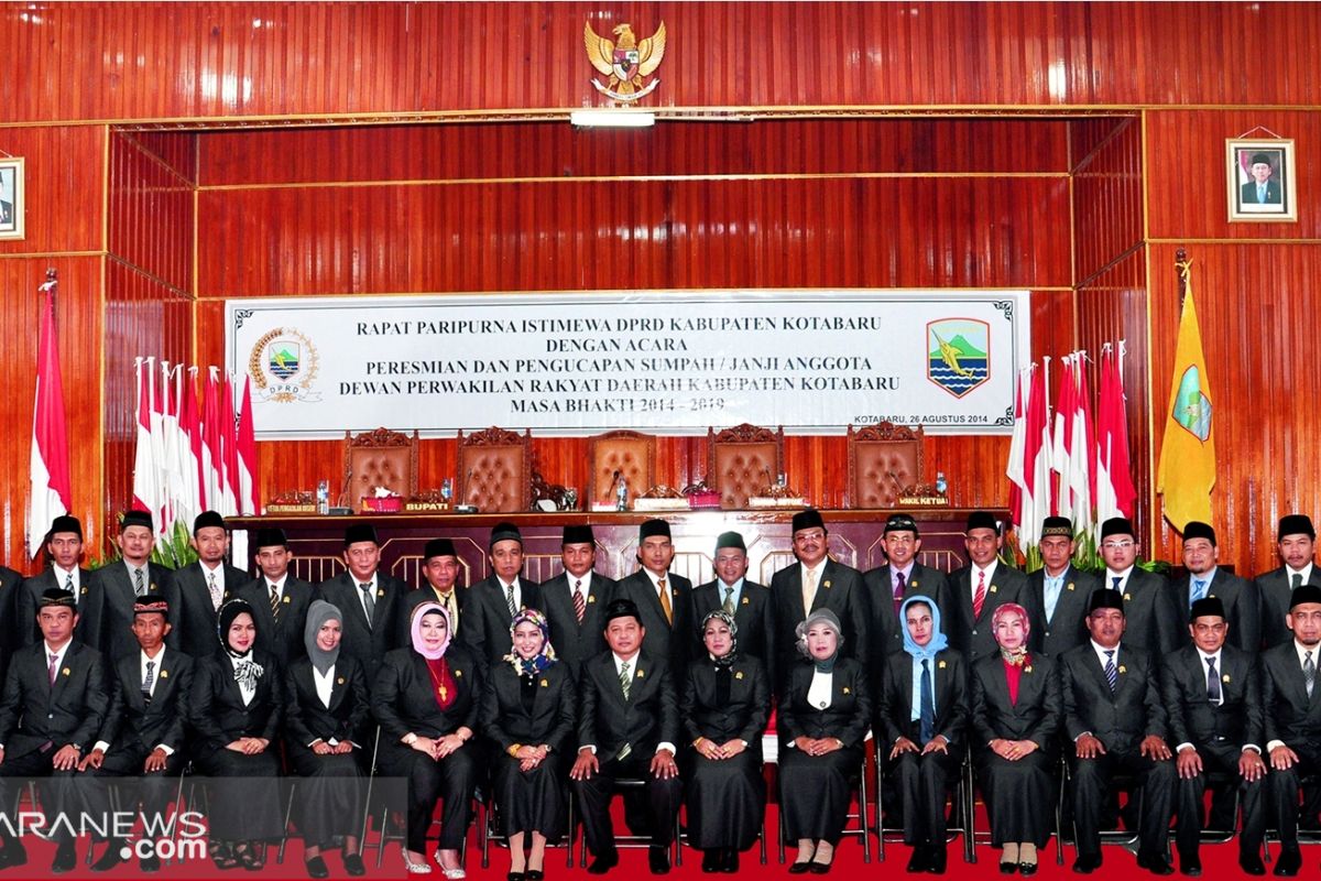 Legislatif Kotabaru 16 orang atau 45,7 persen diisi wajah baru