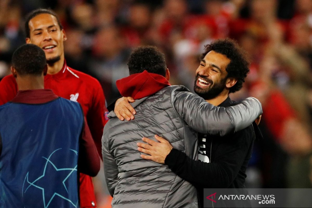 Salah, Henderson dan Robertson siap main di laga pamungkas