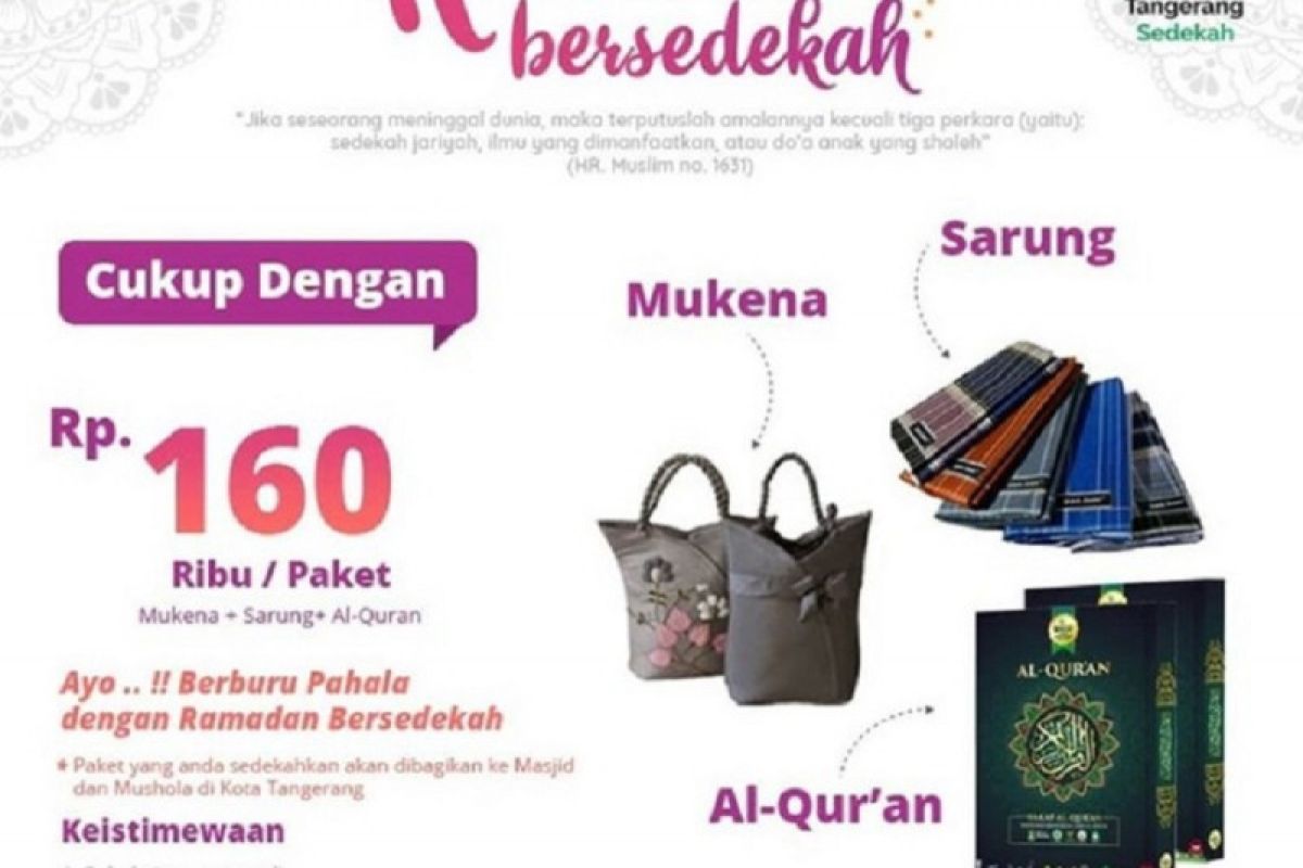 Program Ramadan Sedekah berhasil kumpul  Rp800 juta dalam sepekan