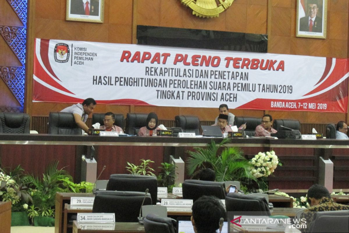 KIP Aceh: Tersisa tiga kabupaten belum rekapitulasi suara