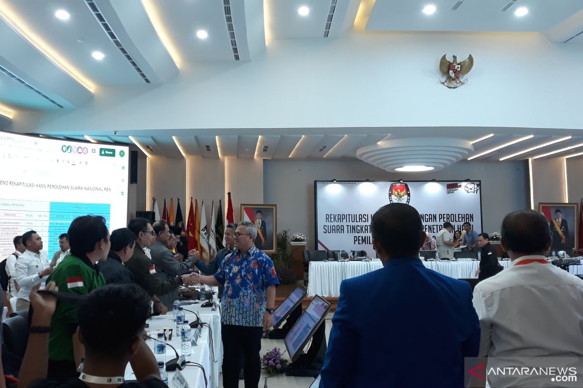 Hasil sementara rekapitulasi nasional, Jokowi menang di enam provinsi